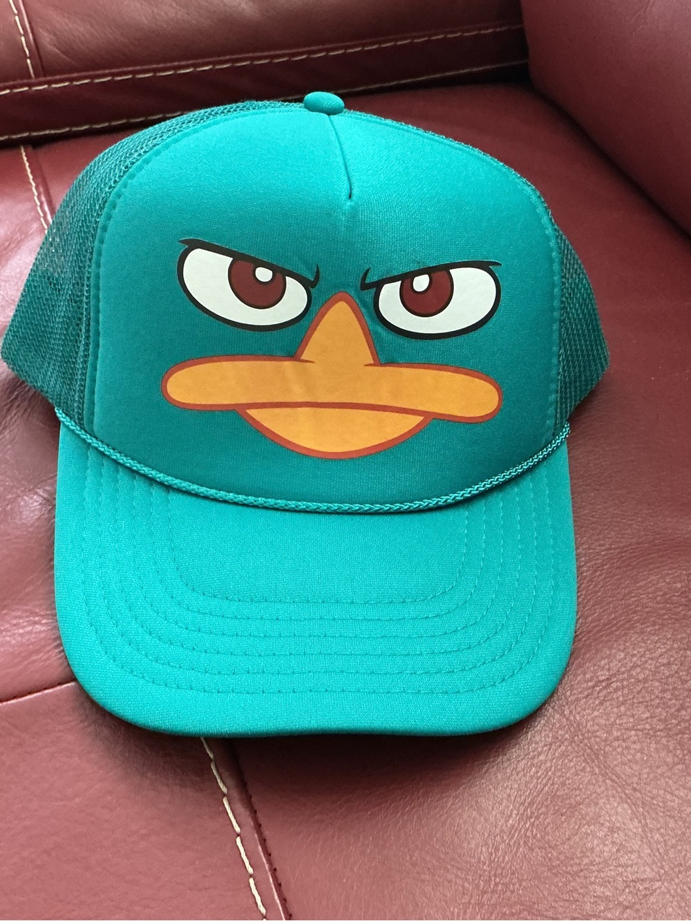 Disney Teal Phineas and Ferb Mesh Trucker Hat
